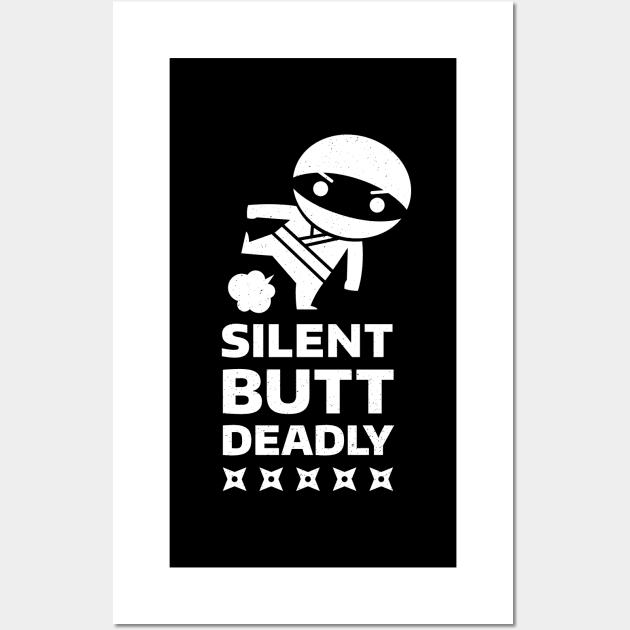 Silent Butt Deadly: Nok Su Kow Edition Wall Art by gabradoodle